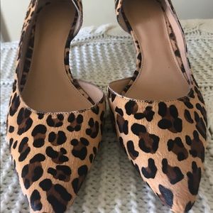 JCrew NWT Leopard 1in heel
